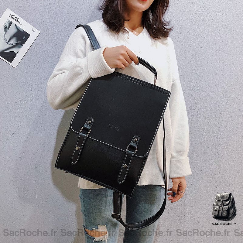 Sac À Dos Femme Simili Cuir 2 Pièces