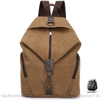 Sac à Dos Femme Tissu - 6 Couleurs - modèle Marron - Sac Roche ™