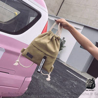 Sac à dos femme toile trendy - modèle Marron - Sac Roche ™