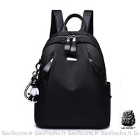 Sac à dos femme trendy urbain - modèle Noir - Sac Roche ™