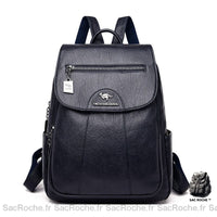 Sac à dos femme urbain cuir - modèle Bleu - Sac Roche ™