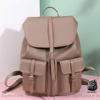 Sac à dos femme vintage chic - modèle Marron - Sac Roche ™