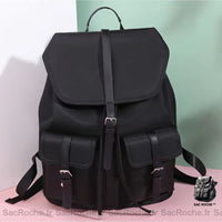 Sac à dos femme vintage chic - modèle Noir - Sac Roche ™