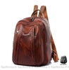 Sac à dos femme vintage en cuir PU - Marron - Sac à dos Sac