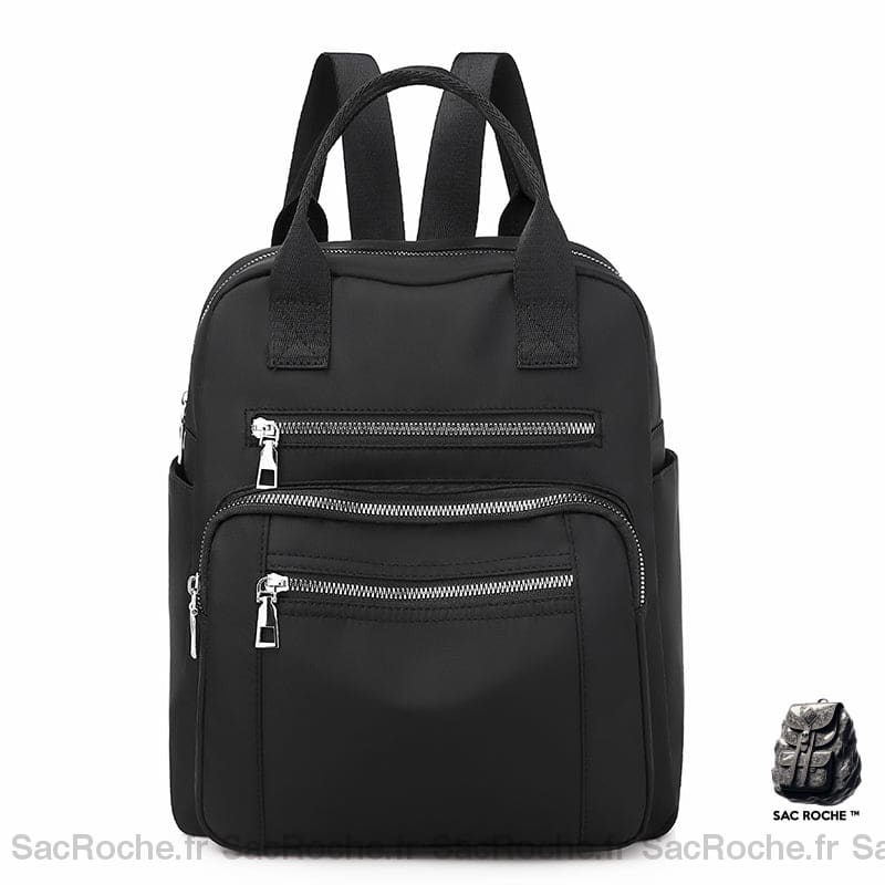 Sac à dos femme décontracté idéal pour voyage - Noir - Sac à main Cuir