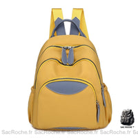 Sac à dos femme voyage petit - modèle Jaune / 26x13x27cm - Sac Roche ™