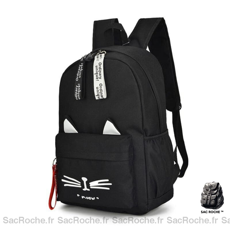 Sac À Dos Fille Chat Mignon École Primaire Noir Sacs Dos Scolaire