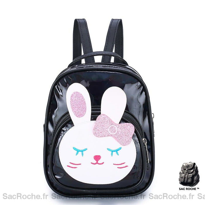 Sac à dos imitation cuir fille réfléchissant motif lapin plusieurs couleurs à la mode