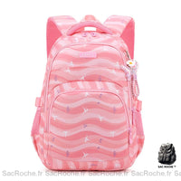 Sac à dos fille imprimé rose - école primaire - modèle Rose - Sac Roche ™