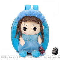 Sac à Dos Fille Jolie Poupée Maternelle - modèle Bleu - Sac Roche ™