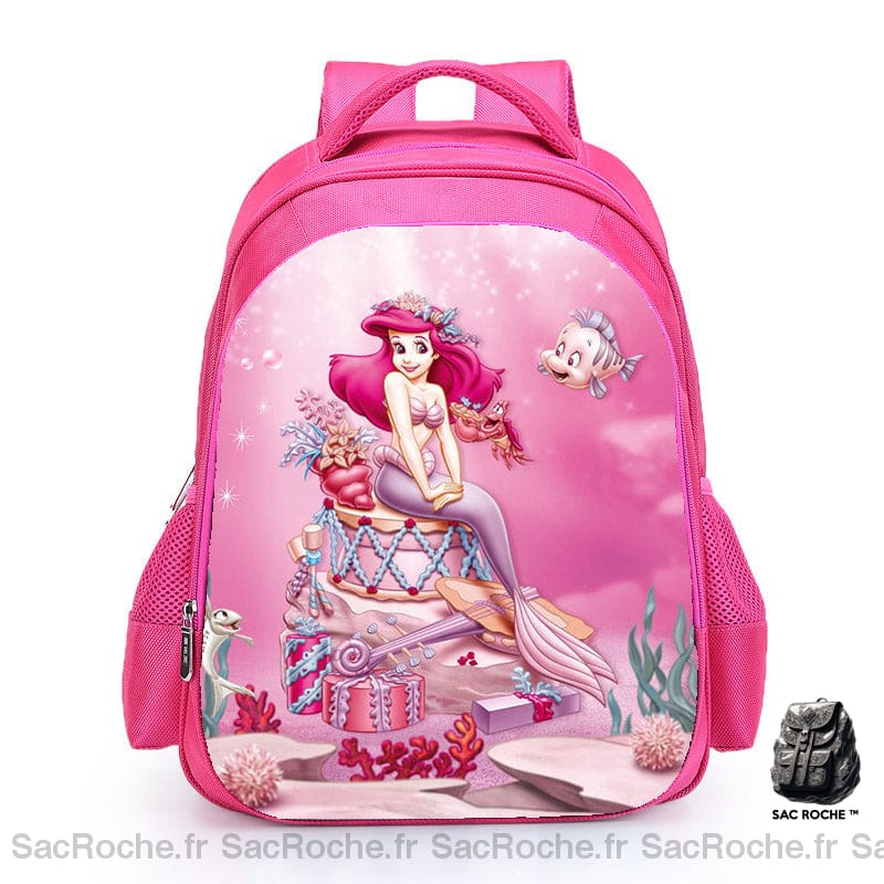 Sac à dos la petite sirène pour fille - Rose - Ariel Disney