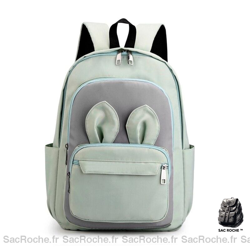 Sac à dos fille avec oreilles de lapin - Vert - Sac à dos Sac à dos scolaire