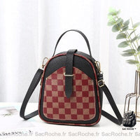 Sac à Dos Fille Mini - modèle Noir et rouge - Sac Roche ™