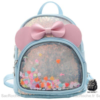 Sac à dos fille nœud - modèle Bleu - Sac Roche ™