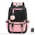 Sac à Dos Fille Scolaire - Noir/Rose - 1 Compartiment - modèle Noir et rose - Sac Roche ™