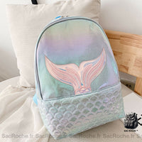 Sac à dos fille sirène motif - modèle Bleu - Sac Roche ™