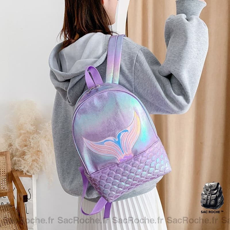 Sac À Dos Fille Sirène Motif Enfant