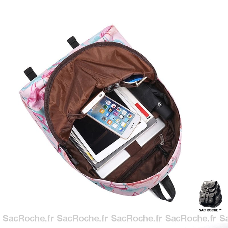 Sac À Dos Flamant Rose Épuré Enfant