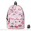 Sac à dos Flamant rose - Rouge - Sac à dos scolaire Sac à dos fille