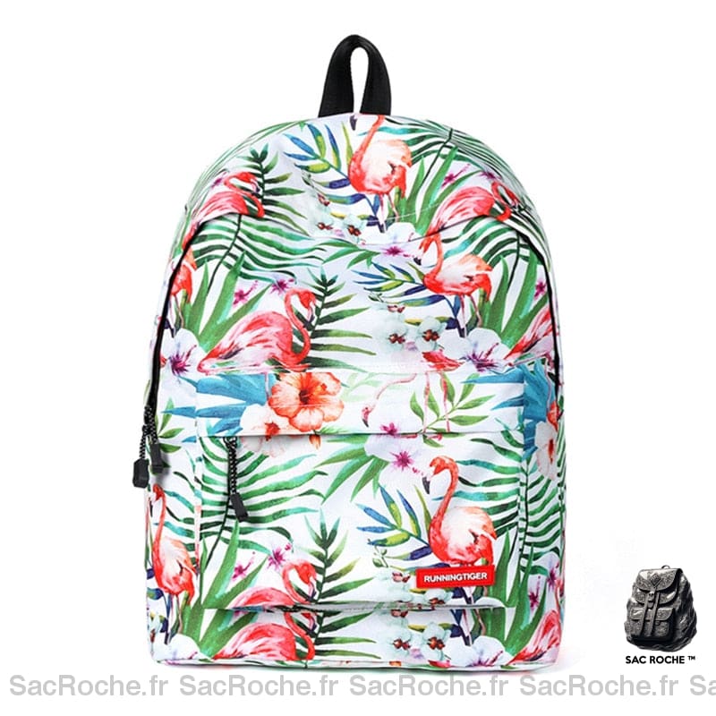 Sac à dos Flamant rose - Vert - Sac à dos scolaire Sac à dos