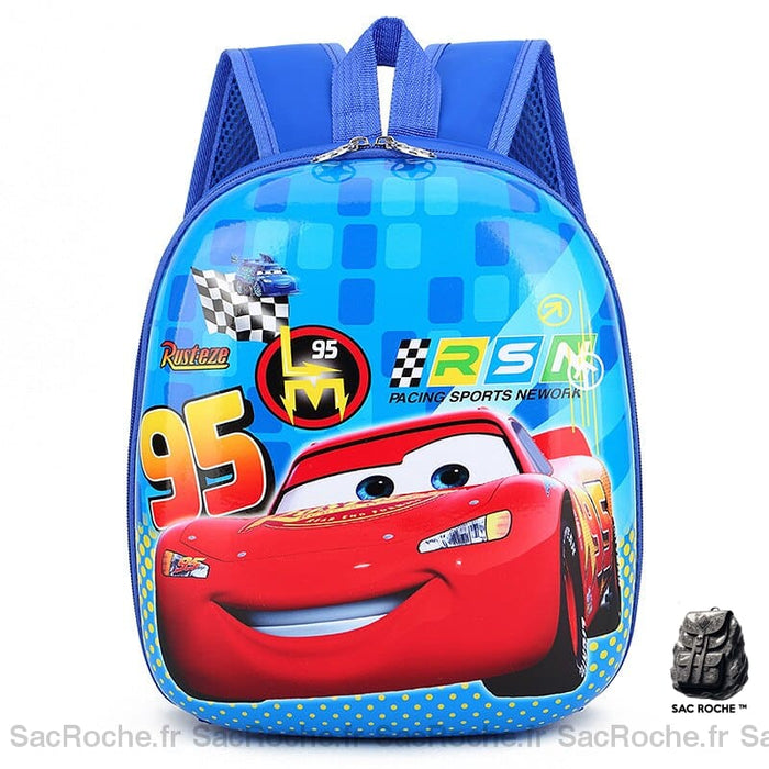 Sac à dos Flash McQueen pour garçon - Bleu - Sac à dos scolaire Sac à dos fille