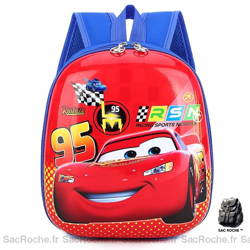 Sac à dos Flash McQueen pour garçon - Rouge - Auto Disney