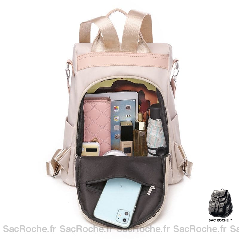 Sac À Dos Fleurs Femme Brodé