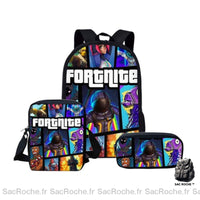 Sac à dos Fortnite 3 pièces multicolores - Sac Roche ™