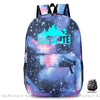 Sac à dos Fortnite Galaxy multicolore avec un fond blanc