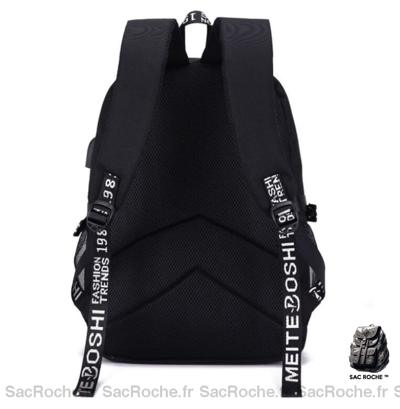 Sac À Dos Fortnite Noir Usb Enfant