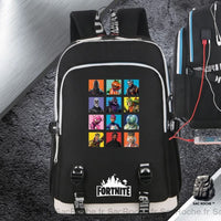 Sac à dos Fortnite noir USB - Sac Roche ™