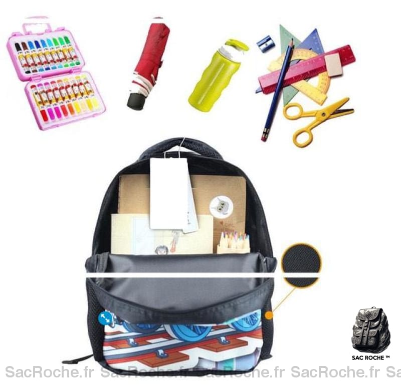 Sac À Dos Fortnite Noir/Orange Enfant