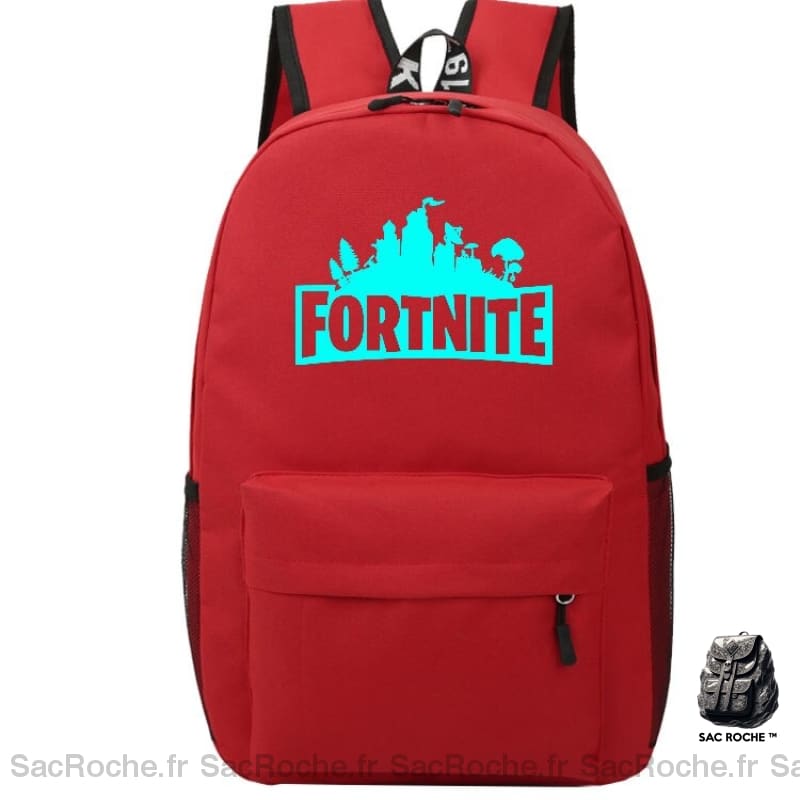 Sac à dos Fortnite couleur unie en rouge