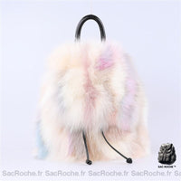 Sac à dos fourrure - modèle Blanc - Sac Roche ™