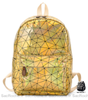 Sac à dos holographique géométrique - Or - Sac à dos Sac à dos scolaire