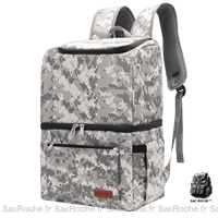 Sac À Dos Glacière Camouflage Gris Isotherme
