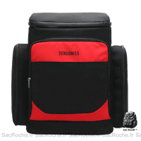 Sac À Dos Glacière Noir Rouge Dos Isotherme