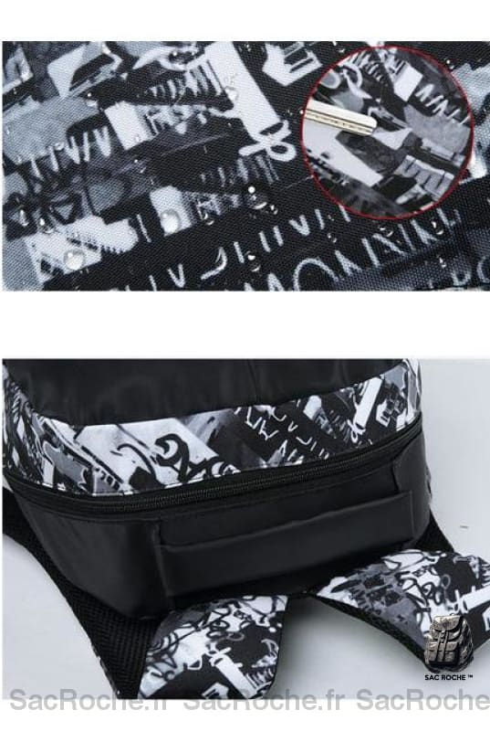 Sac À Dos Graffiti Usb Garçon Enfant