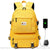 Sac à dos grande capacité jaune collège lycée - modèle Jaune - Sac Roche ™