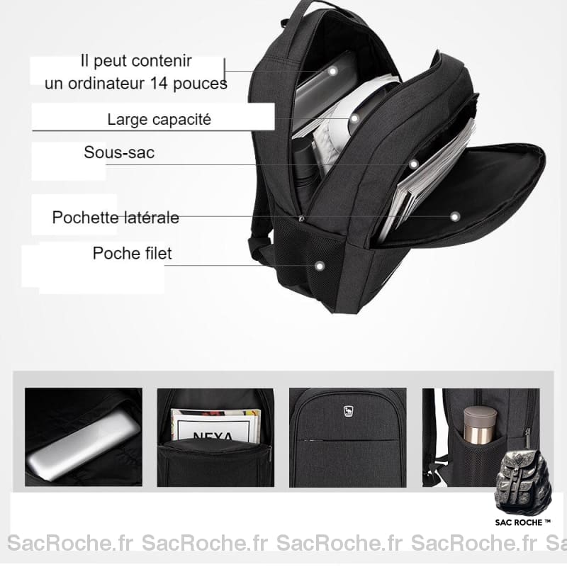 Sac À Dos Grande Capacité Unisexe Sport