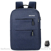 Sac à dos gris multi-poche - modèle Bleu - Sac Roche ™