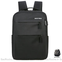 Sac à dos gris multi-poche - modèle Noir - Sac Roche ™