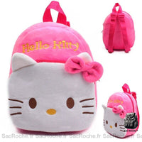 Sac à dos Hello Kitty enfant peluche - modèle Rose Foncé - Sac Roche ™