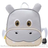 Sac à dos hippopotame enfant - modèle Gris - Sac Roche ™
