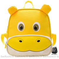 Sac à dos hippopotame enfant - modèle Jaune - Sac Roche ™
