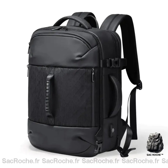 Sac À Dos Homme 17 Pouces Noir Sac Ordinateur