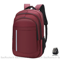 Sac à dos homme 3 compartiments - organisation ultime - modèle Rouge - Sac Roche ™