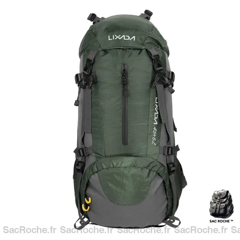 Sac À Dos Homme 50L Randonnée Vert Sport