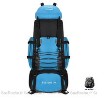 Sac à dos homme 90L randonnée - modèle Bleu clair - Sac Roche ™