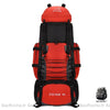 Sac À Dos Homme 90L Randonnée Rouge Sport
